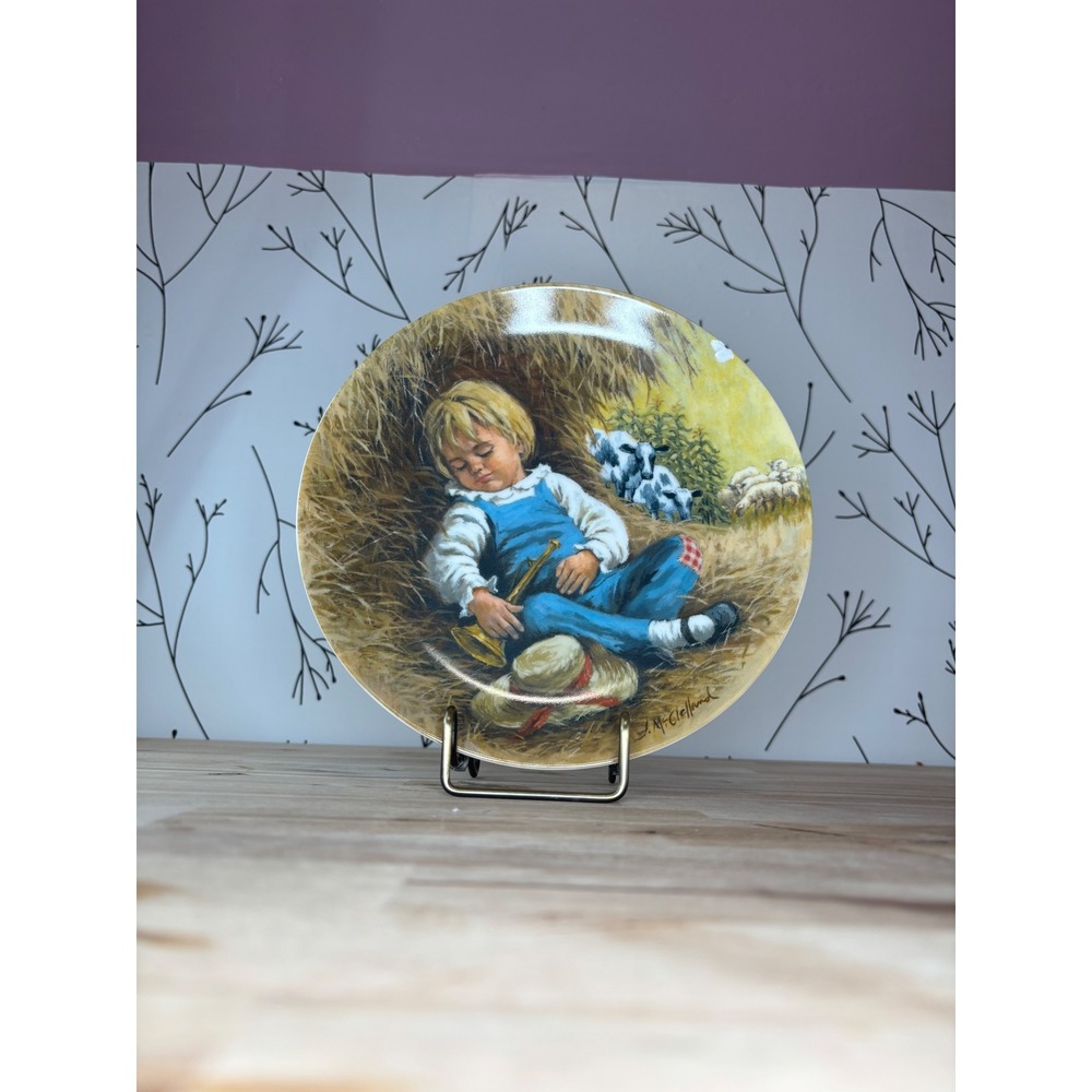 Reco 1980 Little Boy Blue Mother Goose Plate John McClelland Limited Edition